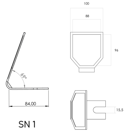 Technical drawing. CAD. Model SN 1.