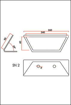 Technical drawing. CAD. Model SN 2.