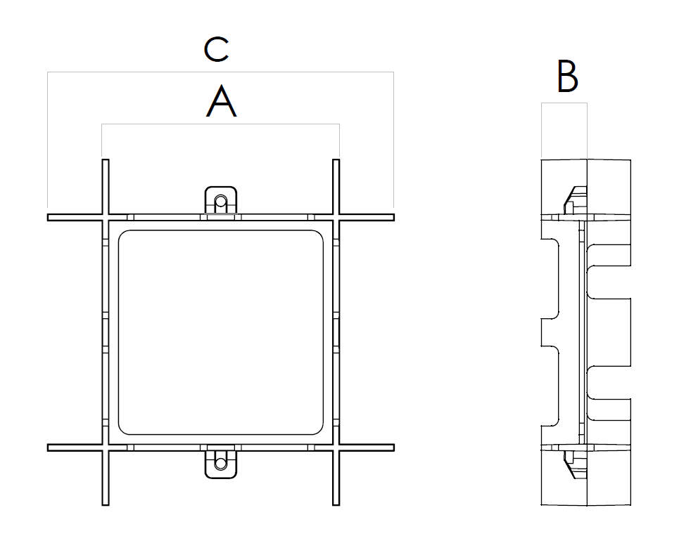 Technical drawing. CAD. Model EB 100 - 120.