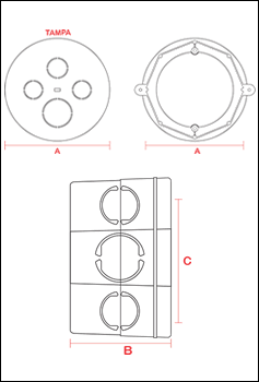 Technical drawing. CAD. Model CXJ OCT 4x4".