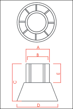 Technical drawing. CAD. Model Cone.