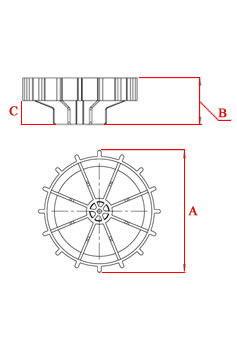 Technical drawing. CAD. Model GFL.